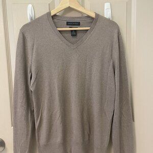 Men's gray Banana Republic silk/cotton/cashmere sweater, size small